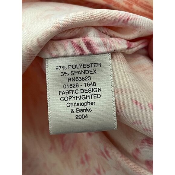 Vintage EUC Christopher & Banks Floral Print Button-Up Jacket - Picture 6 of 6